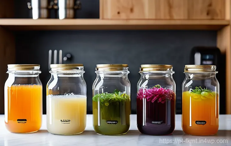 전통 발효식품의 현대적 교육 방법 - **Prompt 1: Cozy Home Fermentation Kitchen**
    "A heartwarming, sunlit scene inside a rustic, invi...